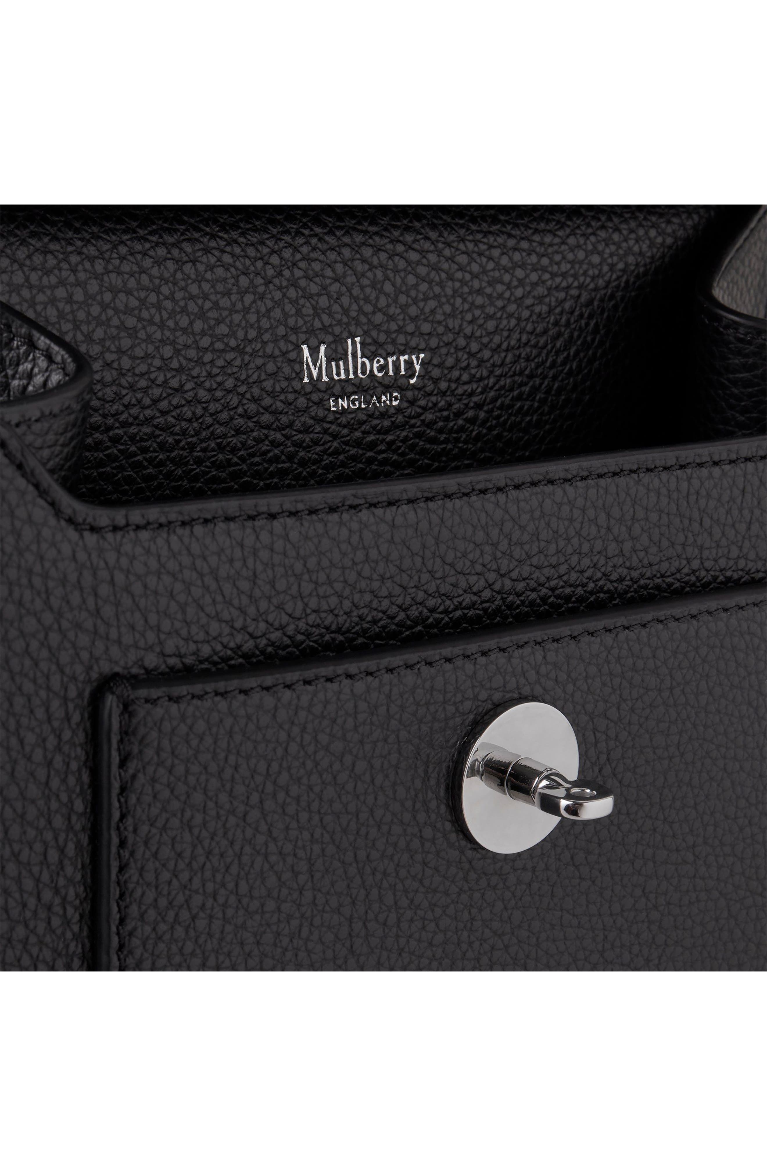 Small Antony Leather Crossbody Bag, Alternate, color, BLACK-SILVER TONED