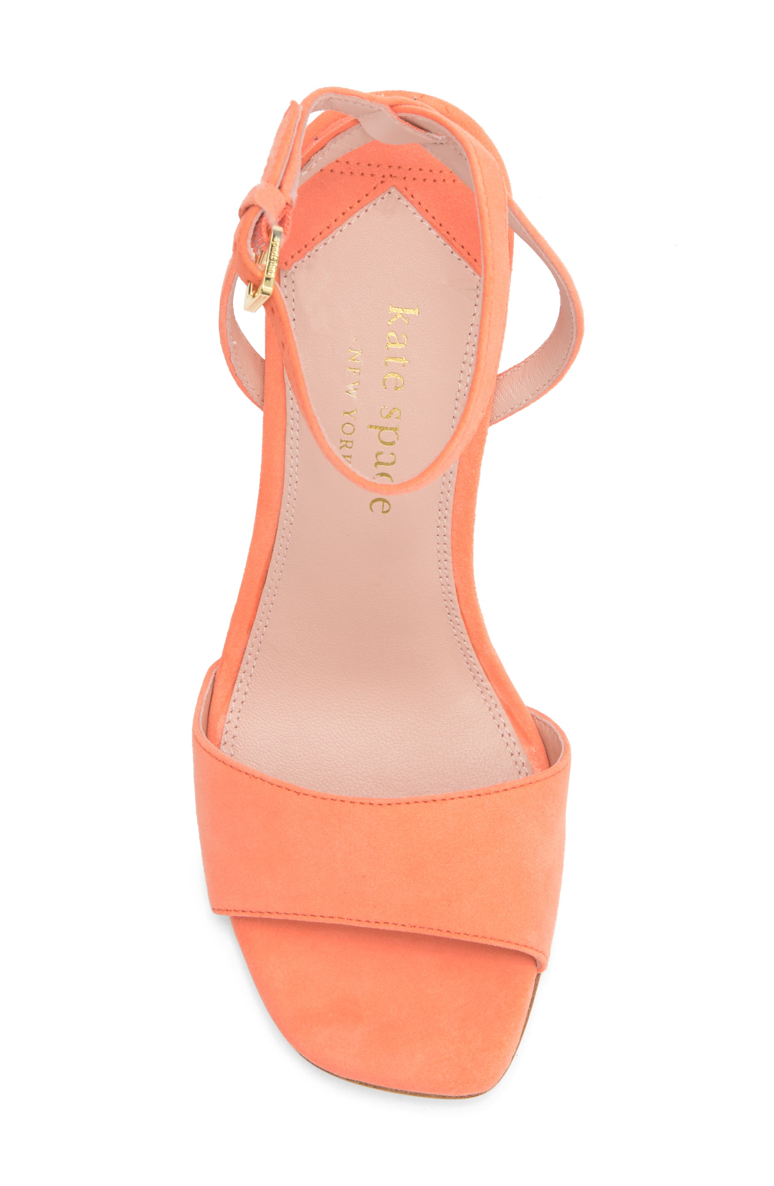 Kate Spade New York delphine block heel sandal, Alternate, color, Melon Ball