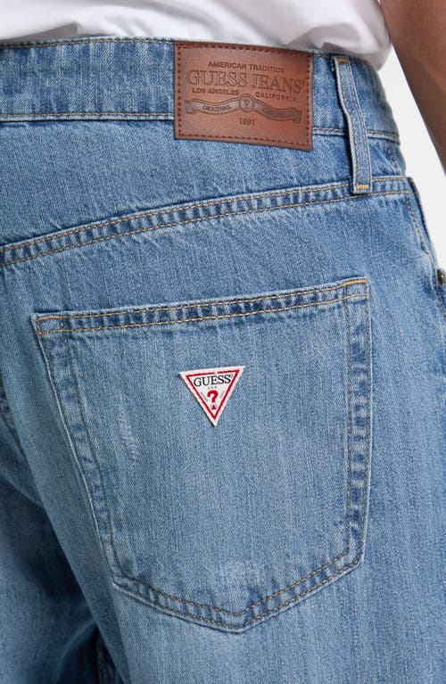 Guess Jeans G16 Relaxed Straight Leg Jeans In Light Blue