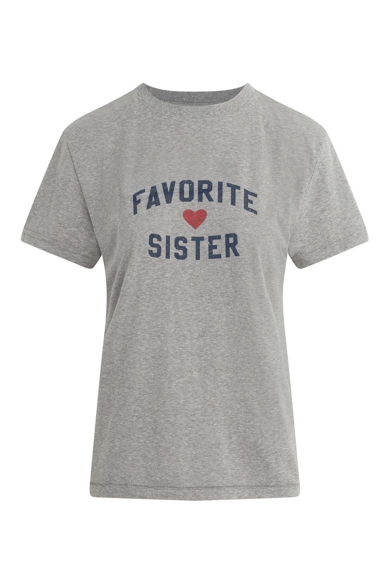 Favorite Sister Graphic T-Shirt, Alternate, color, HEATHER GREY