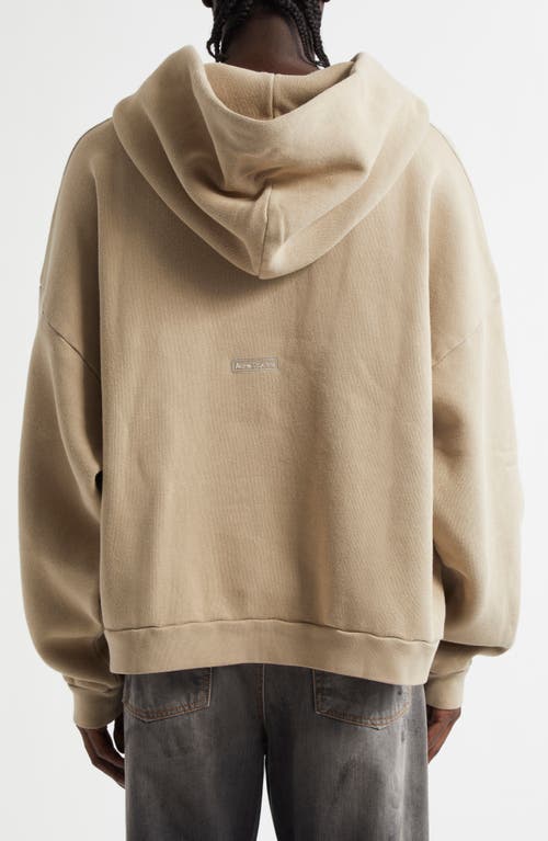 Acne Studios Gender Inclusive Relaxed Fit Hoodie In Concrete
