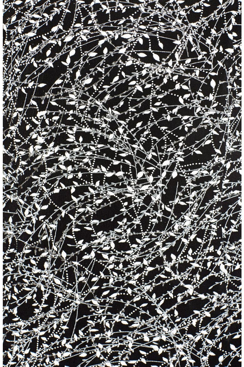Foiled Print Twinset, Alternate, color, BLACK/ WHITE