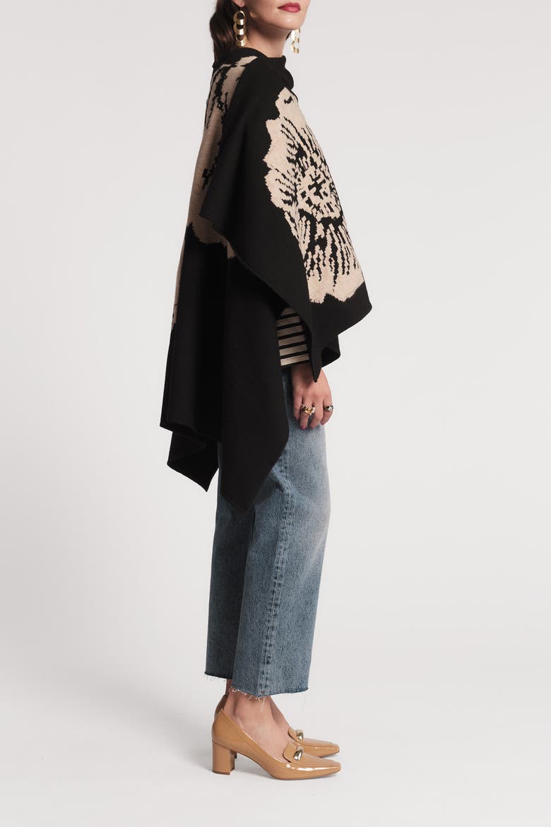 Ginny Wrap Carefree Chrysanthemum, Alternate, color, Black/Camel
