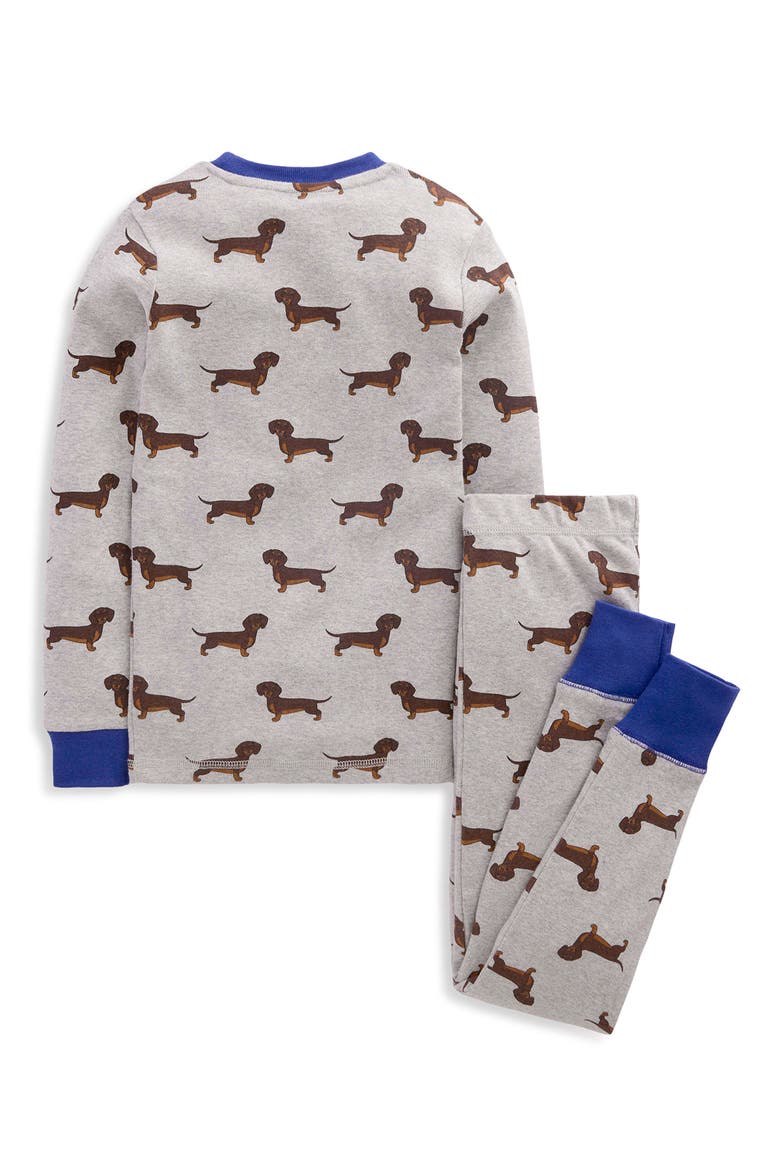 Kids' Snug Fit Long John Pajamas, Alternate, color, DOGS