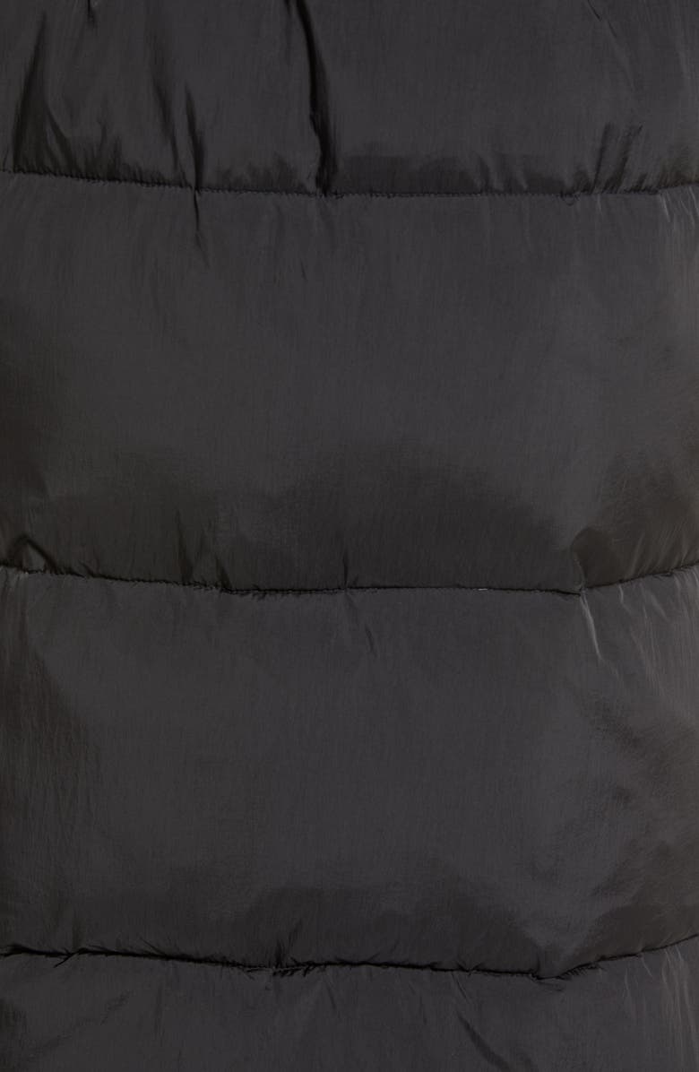 Good American Water-Resistant Longline Belted Puffer Coat, Alternate, color, 