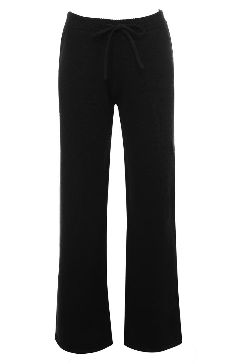 HOUSE OF CB Chelsea Knit Pants, Alternate, color, Black