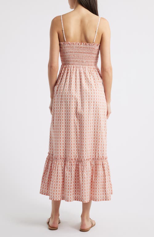 Cleobella Magnila Check Print Sleeveless Dress In Pink