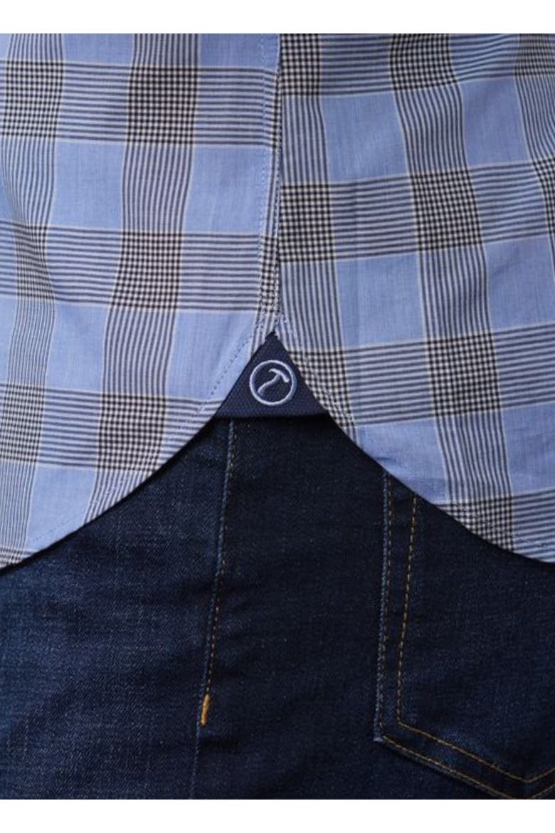 Sharkfin Tailored Fit Button Down Shirt, Alternate, color, Blue