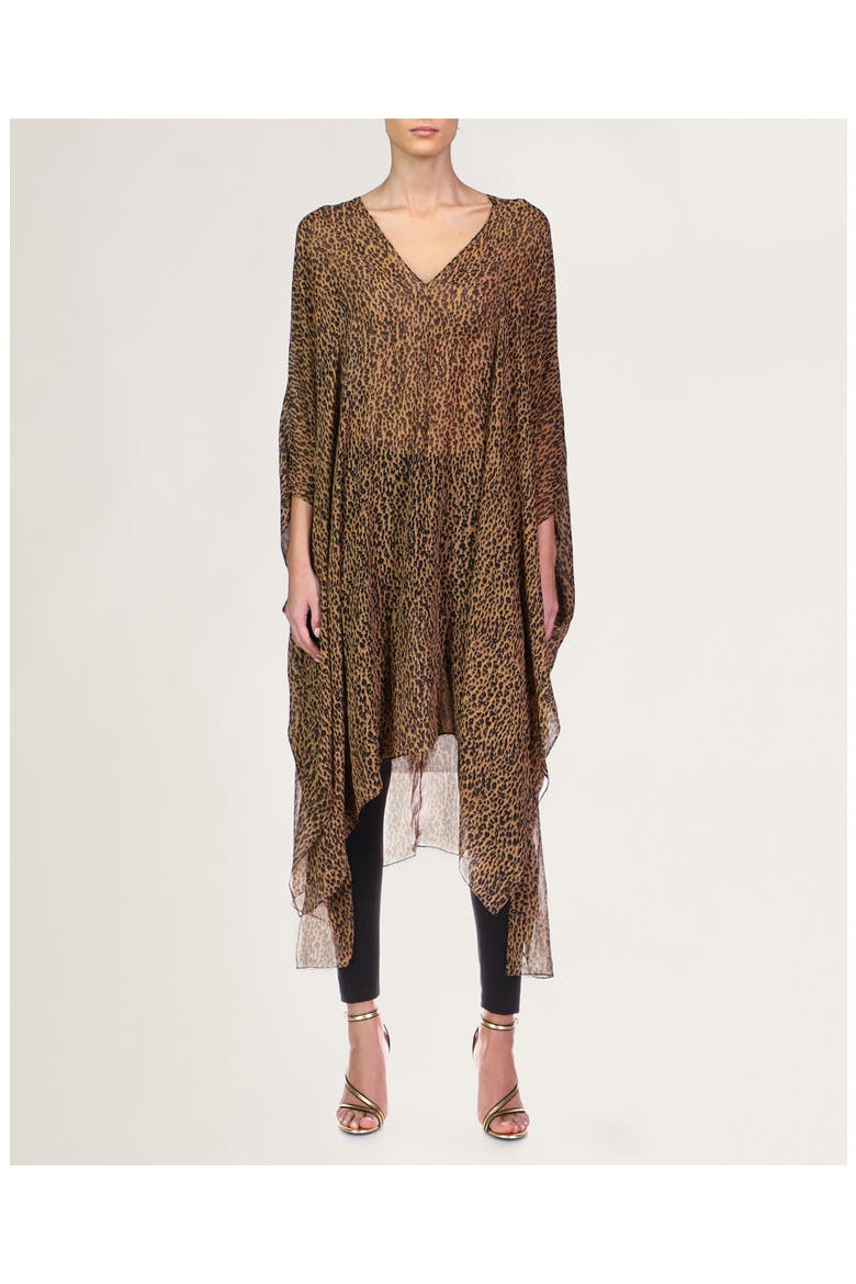 Reyna Leopard Kaftan, Main, color, Caramel Leopard Print