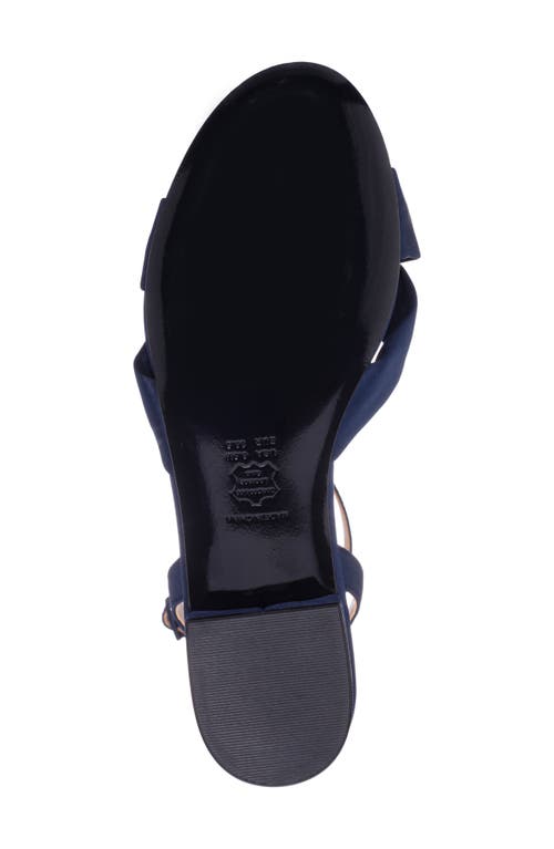 Nina Sulma Ankle Strap Sandal In Navy