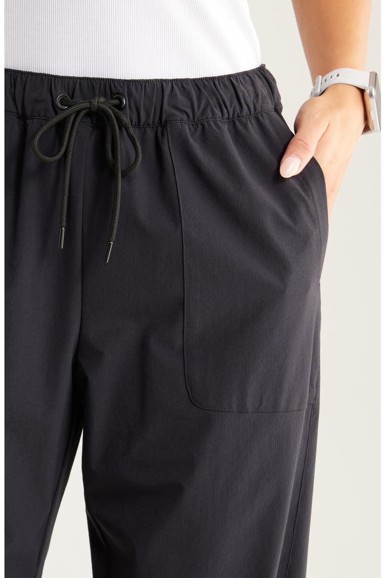 Navigator Drawstring Utility Pants, Alternate, color, BLACK