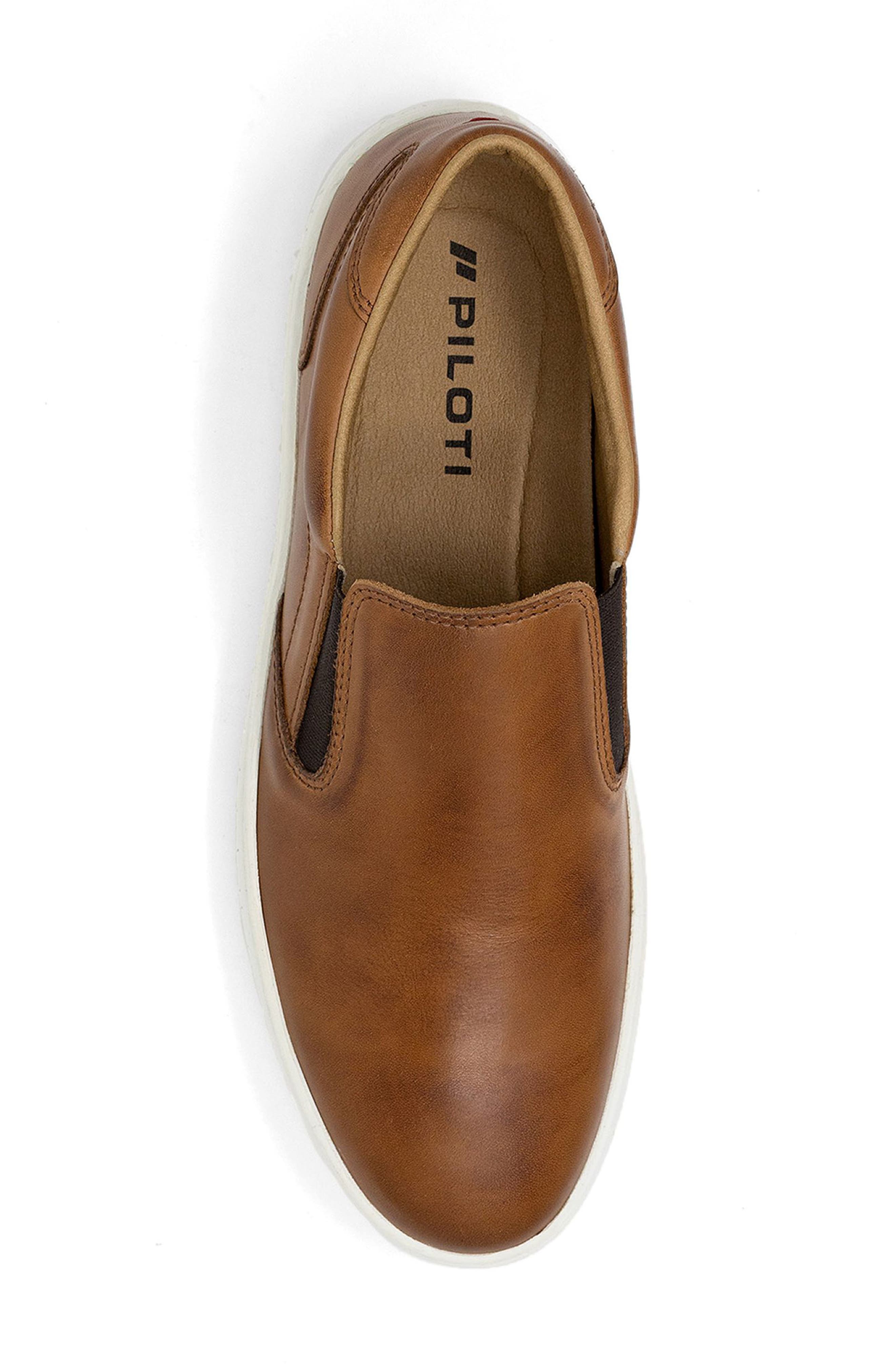 Slipstream Leather Slip On Sneaker, Alternate, color, COGNAC
