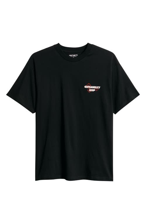 Carhartt Work In Progress Wiptopia Organic Cotton Graphic T-shirt In Black