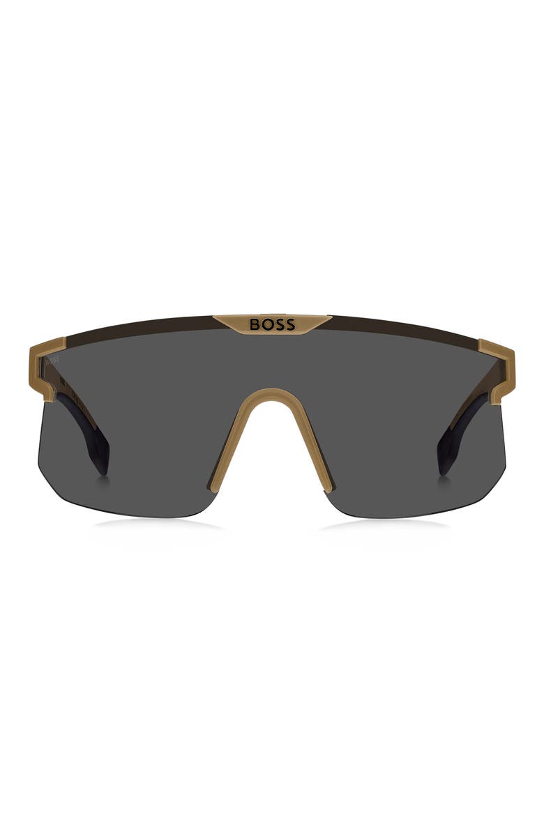 99mm Shield Sunglasses, Main, color, BEIGE BLACK