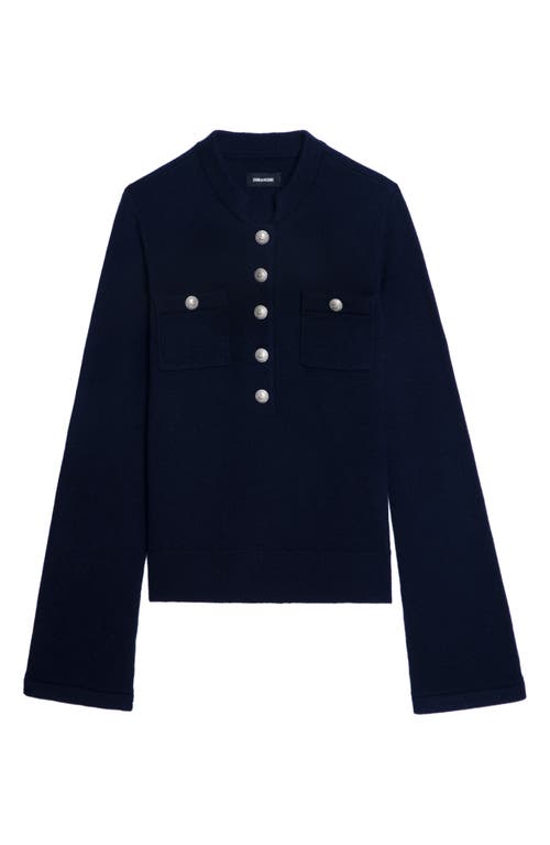 Zadig & Voltaire Button-detail Jumper In Blue