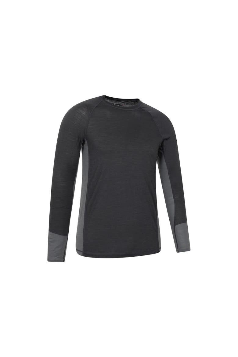 Long-sleeved Base Layer Top, Alternate, color, Charcoal