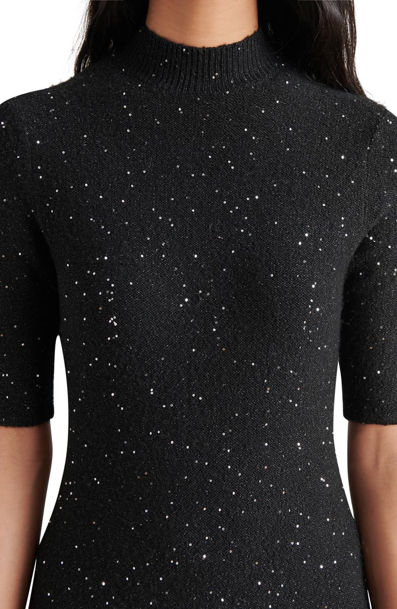 Steve Madden Pernille Sequin Sparkly Midi Sweater Dress, Alternate, color,