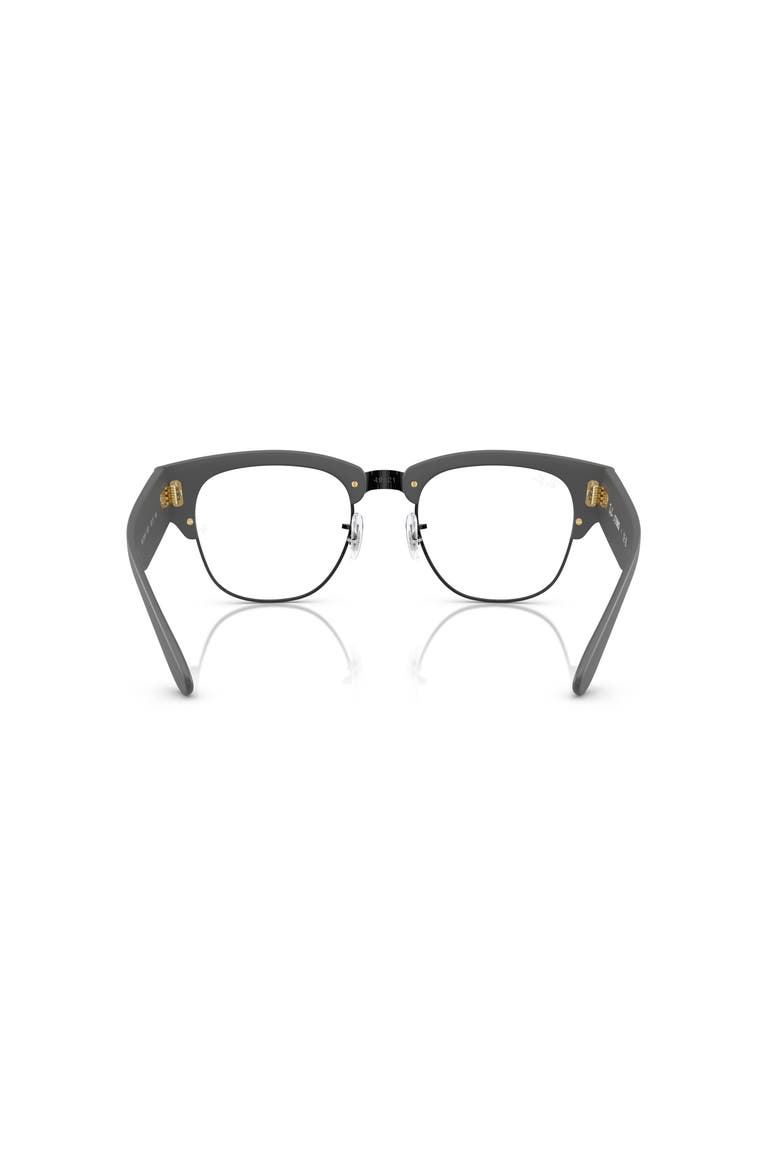 52mm Square Optical Glasses, Alternate, color, BLACK GREY