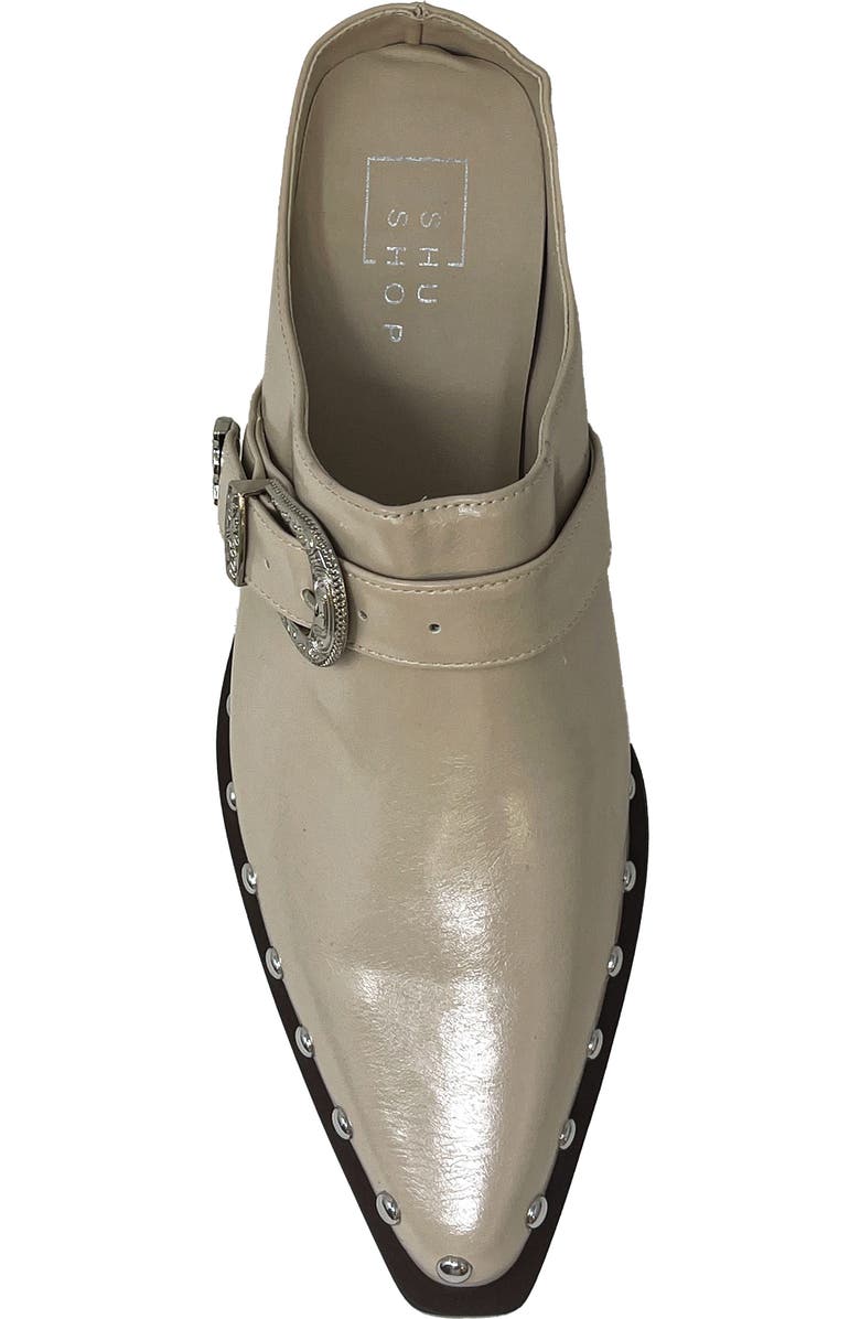 SHUSHOP Tessa Studded Mule, Alternate, color, Bone