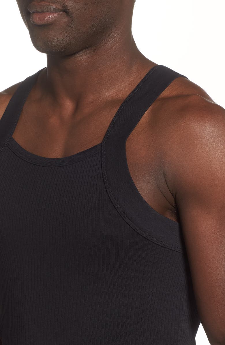 2(x)ist 2-Pack Square Cut Tank Top, Alternate, color, Black New Logo