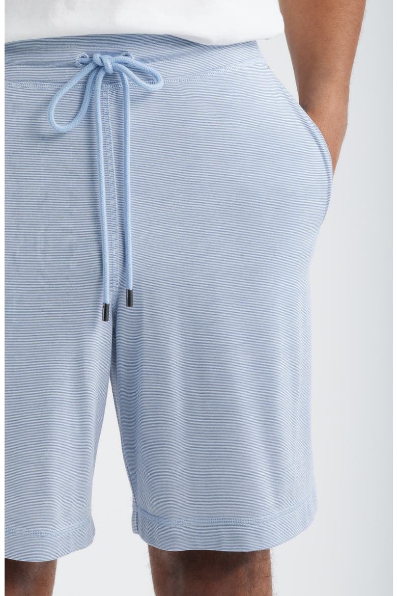 Feeder Stripe Sleep Shorts, Alternate, color, BLUE STRIPE