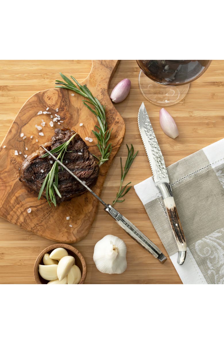 FRENCH HOME Laguiole Steak Knife - Set of 4, Alternate, color, Horn