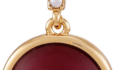 T Tahari Disc Pavé Drop Earrings In Gold