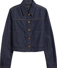 rag & bone Adrianna Crop Featherweight Denim Jacket