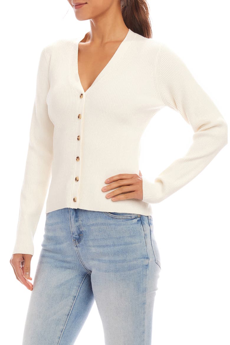 Rib Cardigan, Alternate, color, OFF WHITE