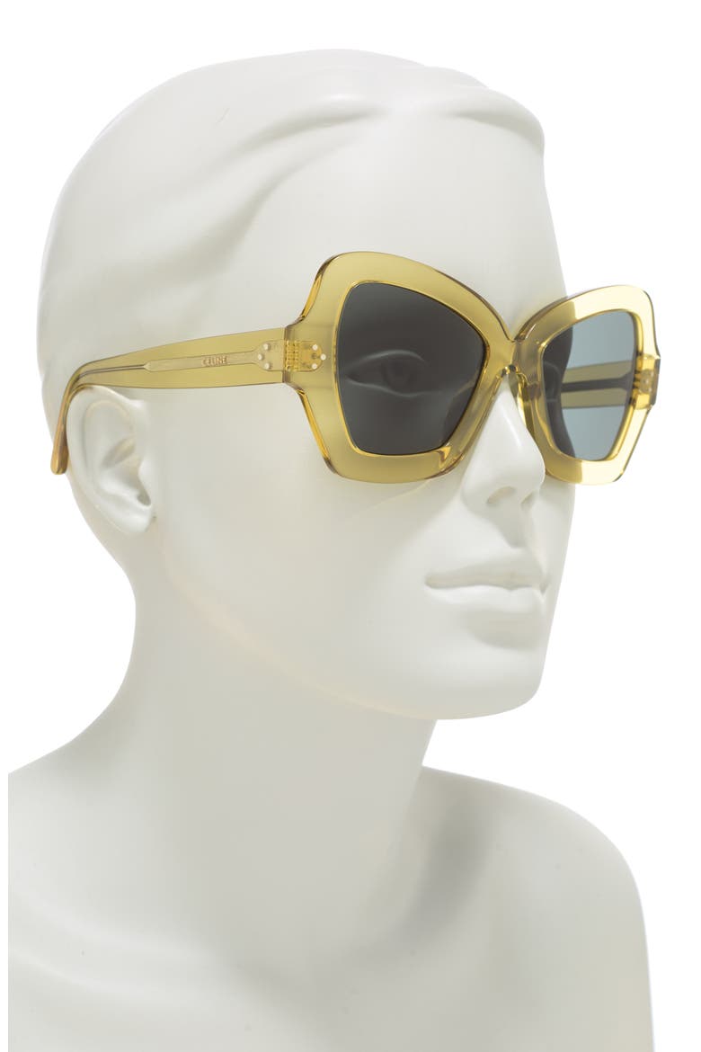 54m Butterfly Sunglasses, Alternate, color, LIGHT BROWN/ OTHER / BLUE