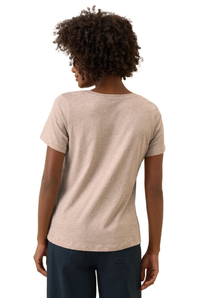Organic Cotton Softspun Scoop Neck Tee, Alternate, color, Flax Heather