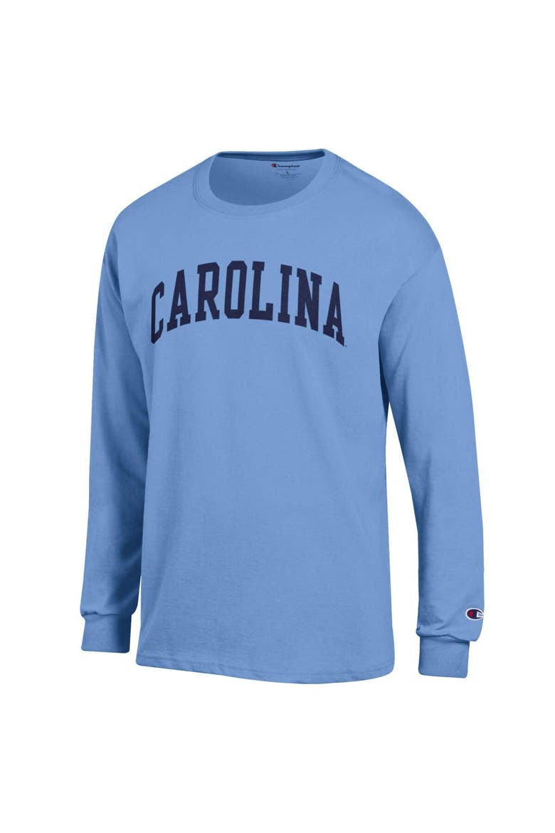 Men's Champion  Carolina Blue North Carolina Tar Heels Basic Arch T-Shirt, Alternate, color, Light Blue