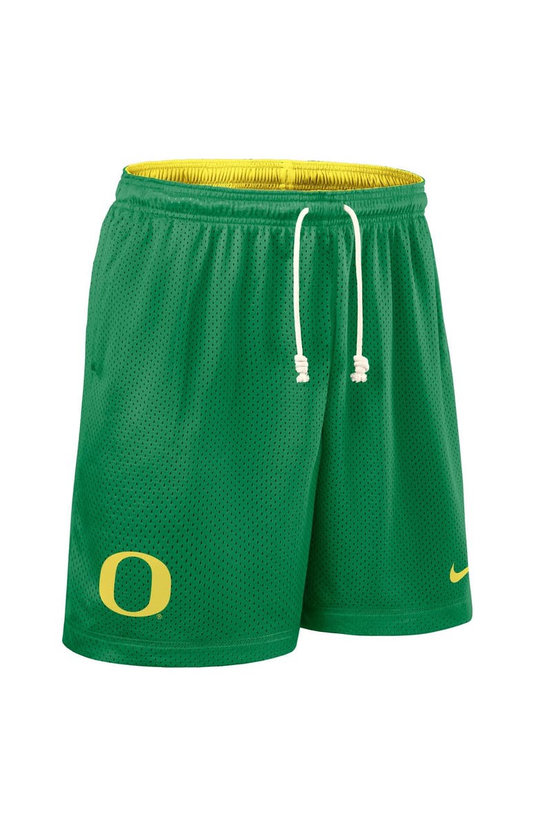 Nike Men's Nike Green/Yellow Oregon Ducks 2025 Sideline Reversible Performance Shorts, Alternate, color, 