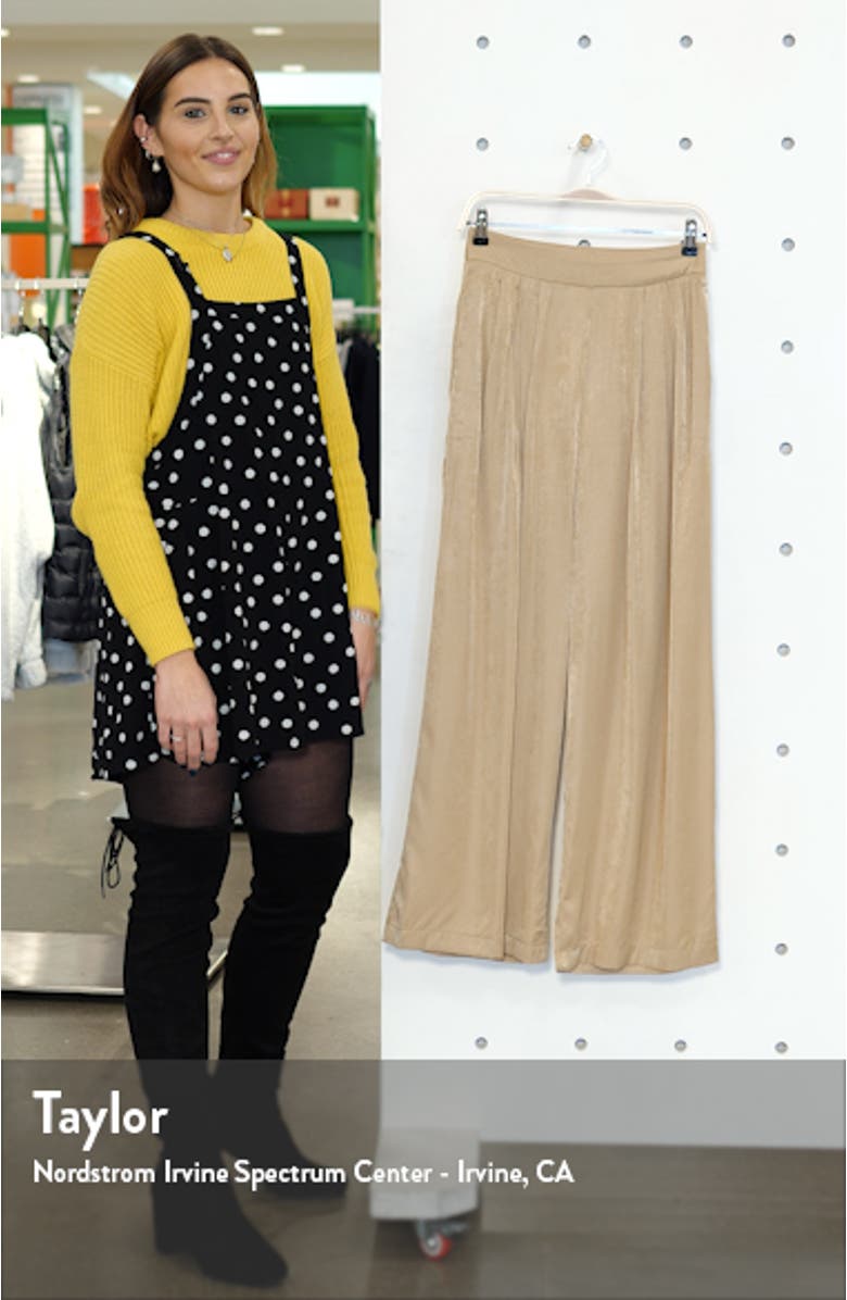 Wide Leg Satin Pants, sales video thumbnail