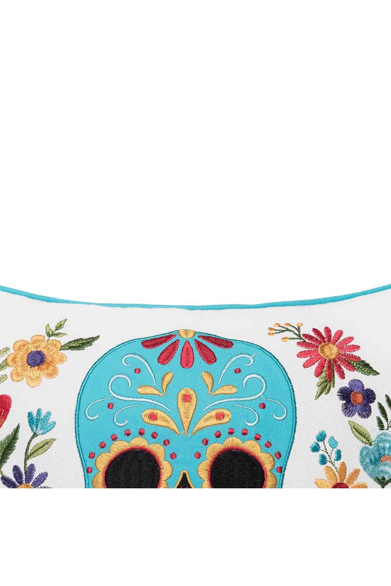 Aqua Sugar Colorful Accent Pillow 12" x 24", Alternate, color, Blue
