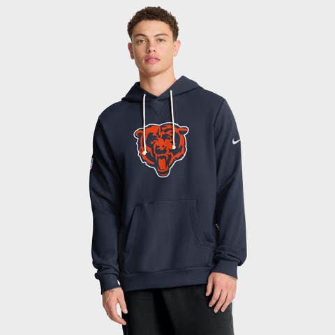 Men's Nike Navy Chicago Bears Sideline Standard Issue Initial Home Dri-FIT Hoodie
