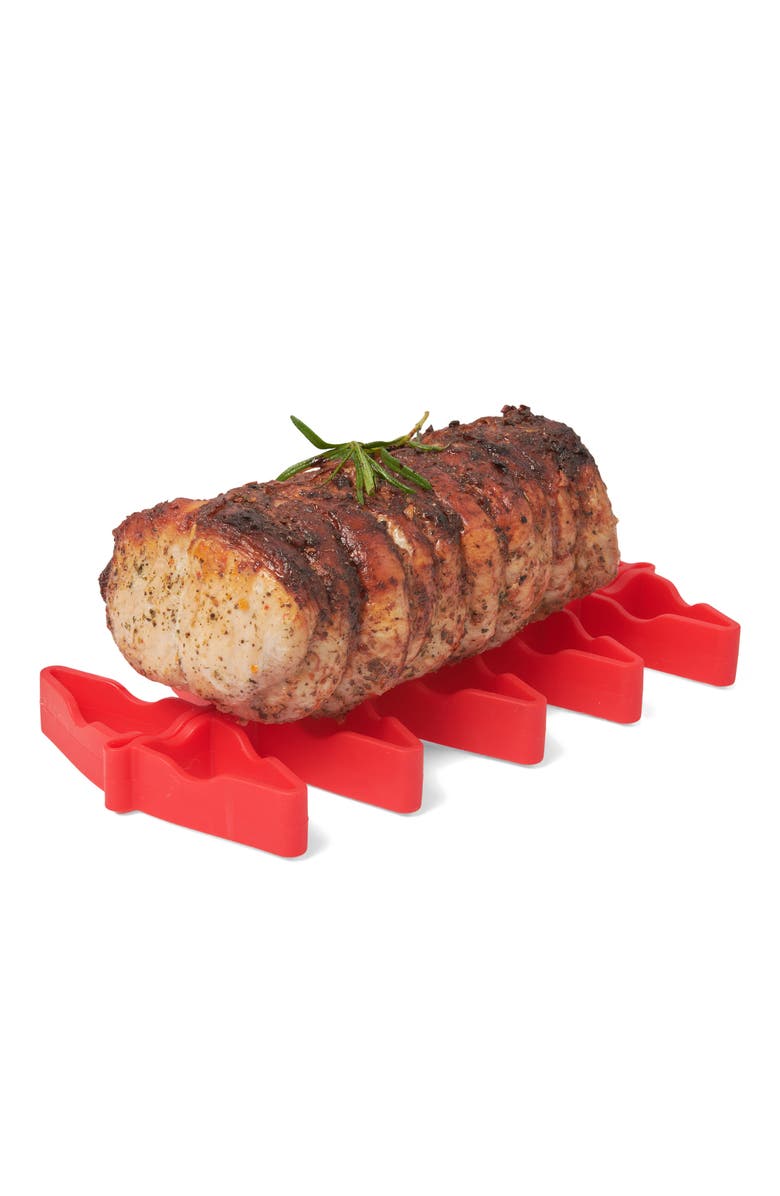 CUISIPRO Silicone Dual Trivet, Alternate, color, Red