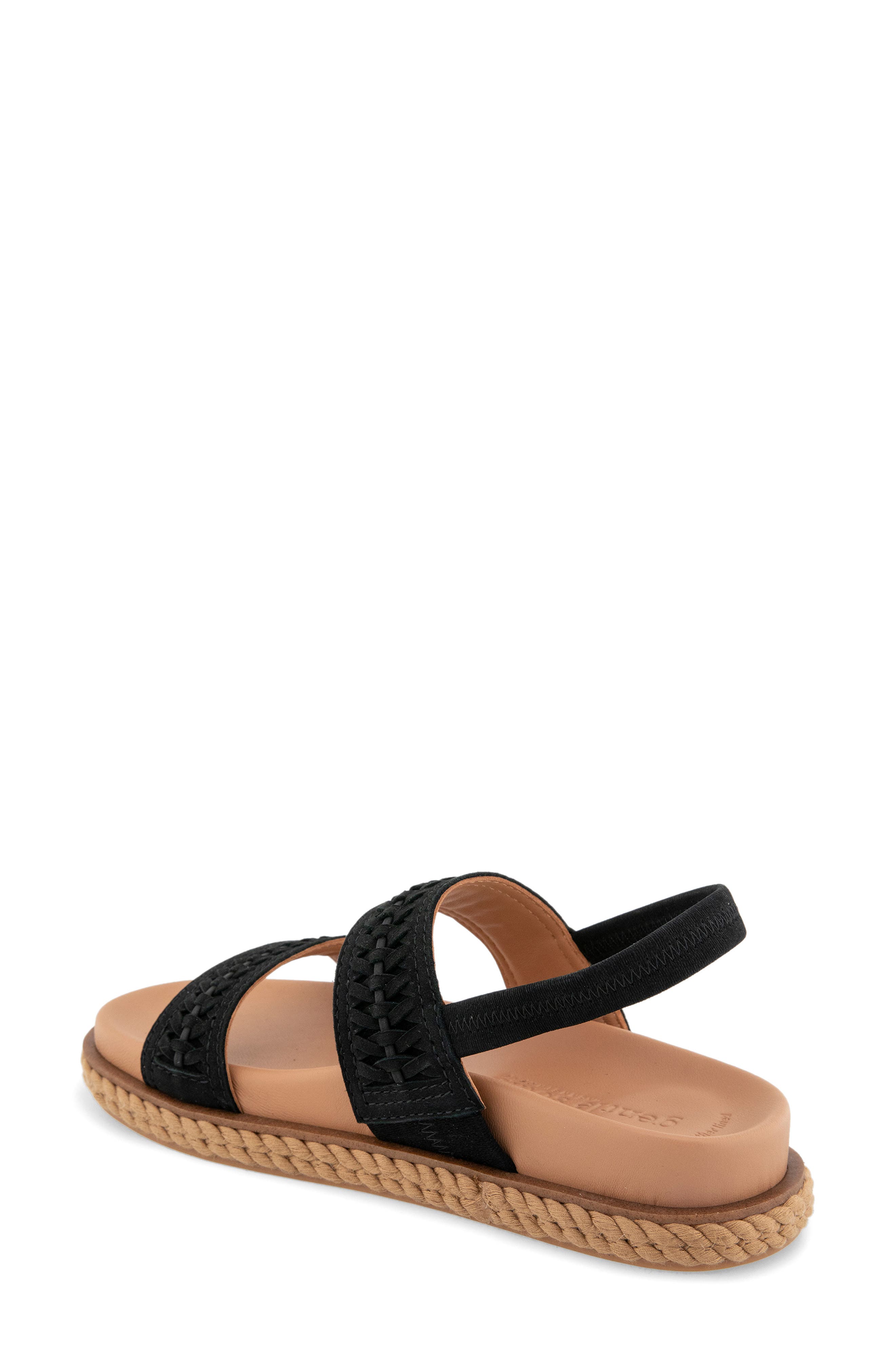Gentle Souls Nico Slingback Sandal, Alternate, color, Black Nubuck