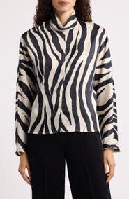 MANGO Fresa Mock Neck Top