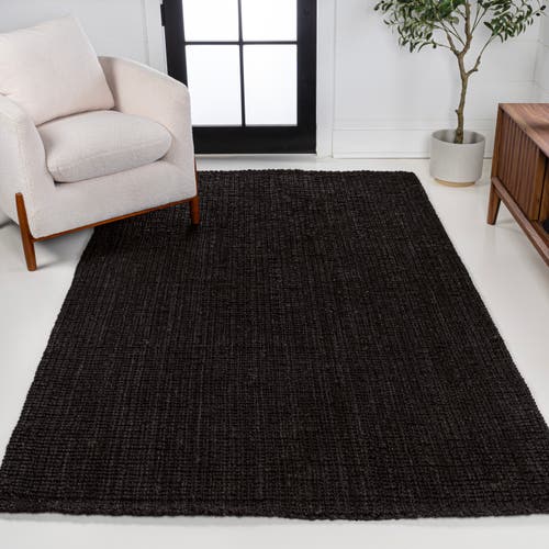 Jonathan Y Pata Hand Woven Chunky Jute Area Rug In Black