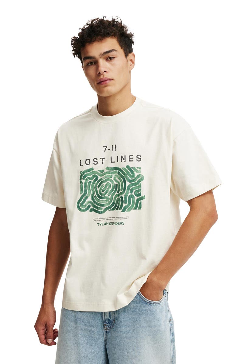 Cotton On Box Fit Tylah Saunders T-Shirt, Main, color, 