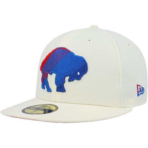 Men's New Era Cream Buffalo Bills Chrome Color Dim 59FIFTY Fitted Hat