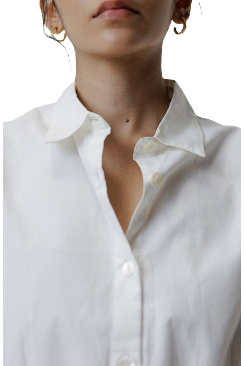Oversized Crop Shirt, Alternate, color, Off-white