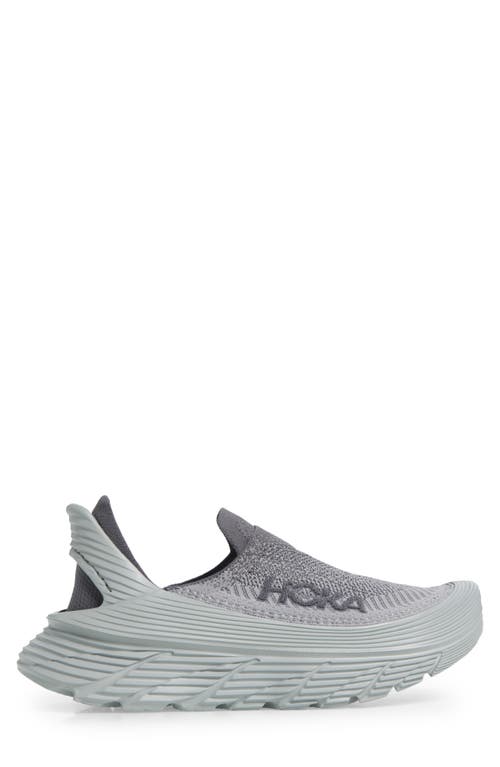 Shop Hoka Restore Tc Slip-on In Satellite Grey/stellar Grey