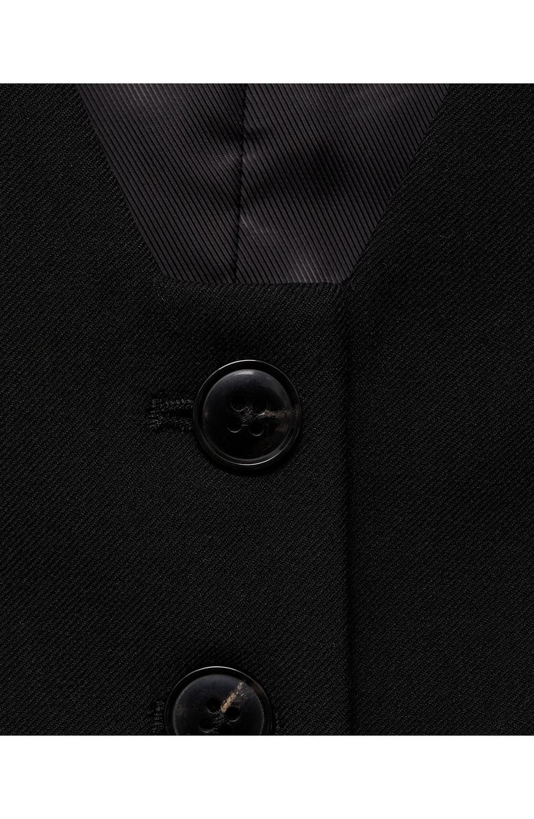 MANGO Crop Suit Vest, Alternate, color,