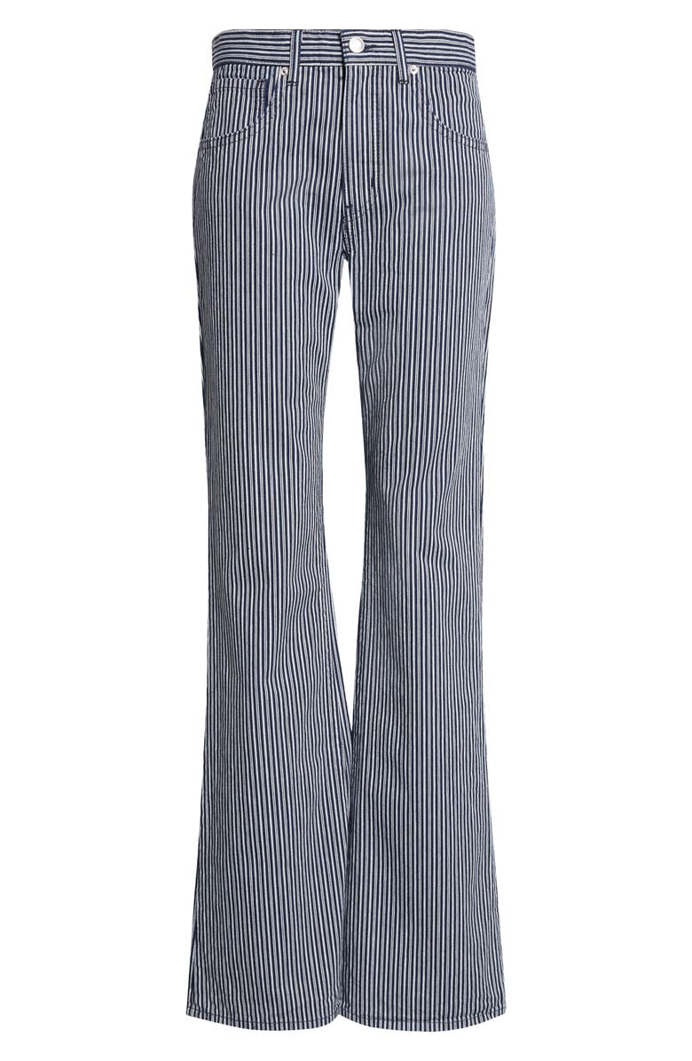 Nili Lotan Celia Stripe Jeans, Alternate, color, Railroad Stripe Rinse
