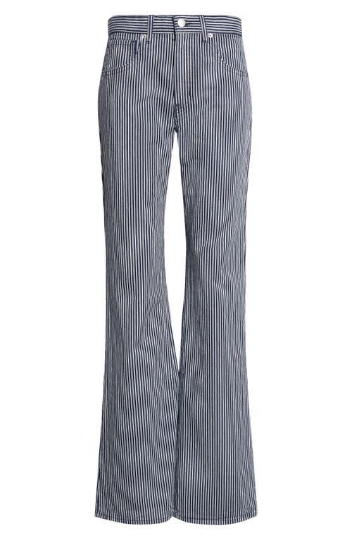 Nili Lotan Celia Stripe Jeans In Blue