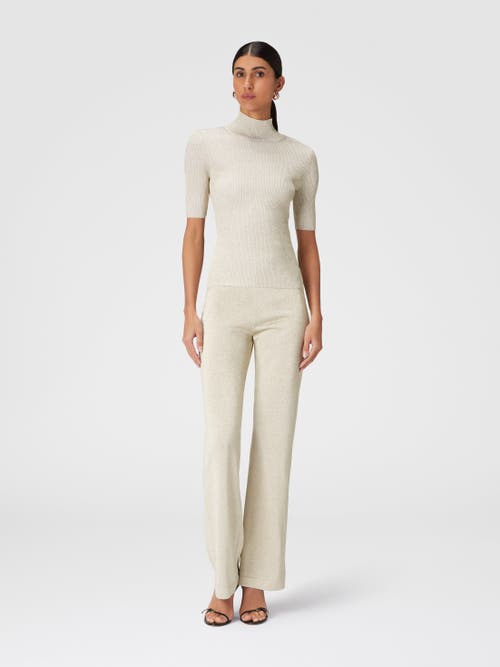 MISSONI MISSONI GLITTER-EFFECT VISCOSE STRAIGHT TROUSERS
