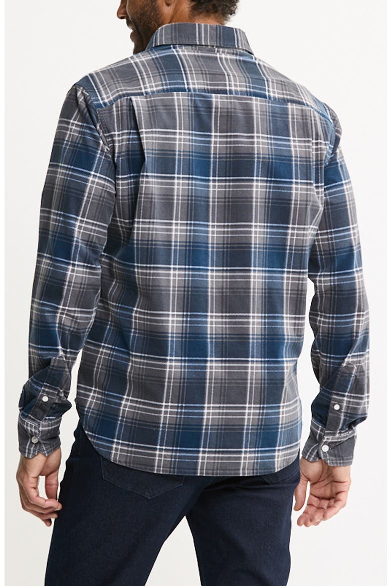 Stretch Corduroy Shirt Jacket, Alternate, color, GREY BLUE PLAID