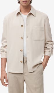 MANGO Regular Fit Flannel Overshirt
